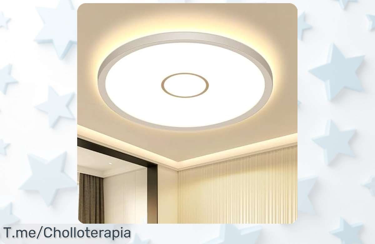 Ilumina tu hogar como nunca con el plafón Led de 24W, aprovechando un descuentazo brutal. ¡No te pierdas este super chollo y compra ya antes que se agote!