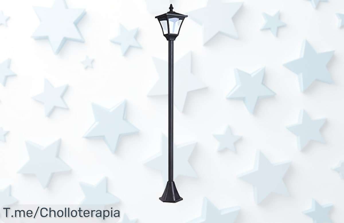 Ilumina tus noches con el farol solar que se enciende solo y disfruta 56 horas de luz continua. Aprovecha este super chollo antes de que desaparezca, ¡compra ahora!
