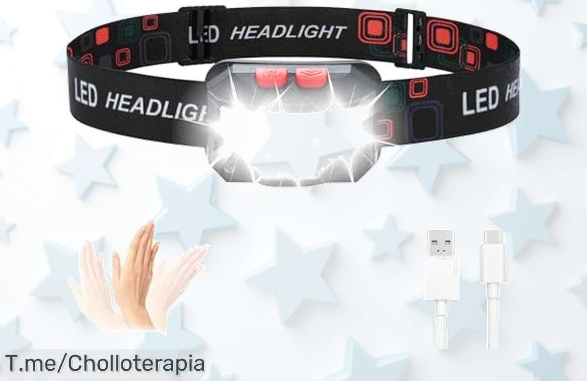 Ilumina tus noches con la Linterna Frontal GRIFEMA GD301: 6 Modos de Luz y Resistente al Agua, ¡super chollo que no puedes dejar pasar! Hazla tuya antes que se agote.