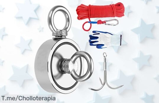 Imán N52 de Neodimio: ¡El súper chollo que necesitas! 480 kg de fuerza pura para tus aventuras Aprovecha esta oferta limitada y no te quedes sin el tuyo, ¡actúa ya!