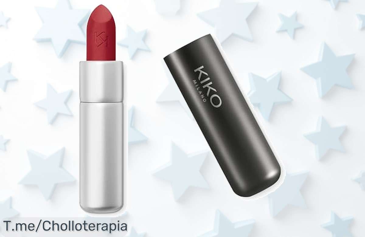 Labial KIKO Milano: Acabado mate que hidrata y realza tu belleza. Oferta limitada, precio loco que no podrás dejar pasar ¡Hazlo tuyo antes de que se acabe!