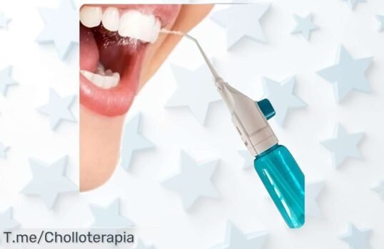 Limpia tus dientes a fondo con el Irrigador Oral de alta presión, un super chollo que te hará olvidar el hilo dental ¡Oferta limitada, actúa ya y sonríe sin miedo!