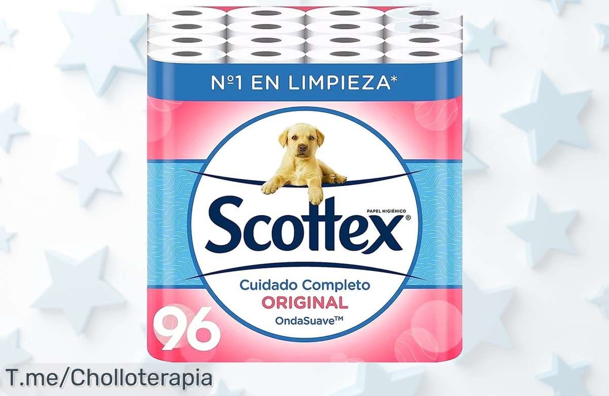 Lleva a casa 96 rollos de Scottex Original en un ofertón único y aprovecha un descuento brutal antes de que se acabe. ¡Compra ahora y no te quedes sin el precio loco!