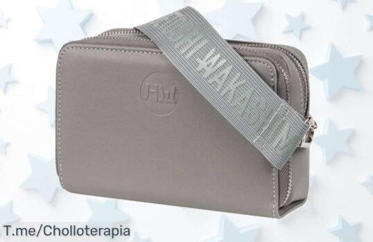 Llévate el bolso bandolera gris Hidetoshi Wakashima Takameru a un precio loco y destaca tu estilo con este super chollo, ¡compra ya antes de que se agote!