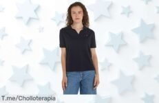 Luce fabulosa con el polo Tommy Hilfiger, un corte que resalta tu figura y estilo único Aprovecha este super chollo en Azul, oferta limitada ¡Compra ya antes que se agote!