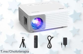 Mini proyector portátil de 8000 lumens en oferta única: disfruta cine en casa en HD por un precio de ganga ¡Apresúrate, esta oportunidad nunca se repite!