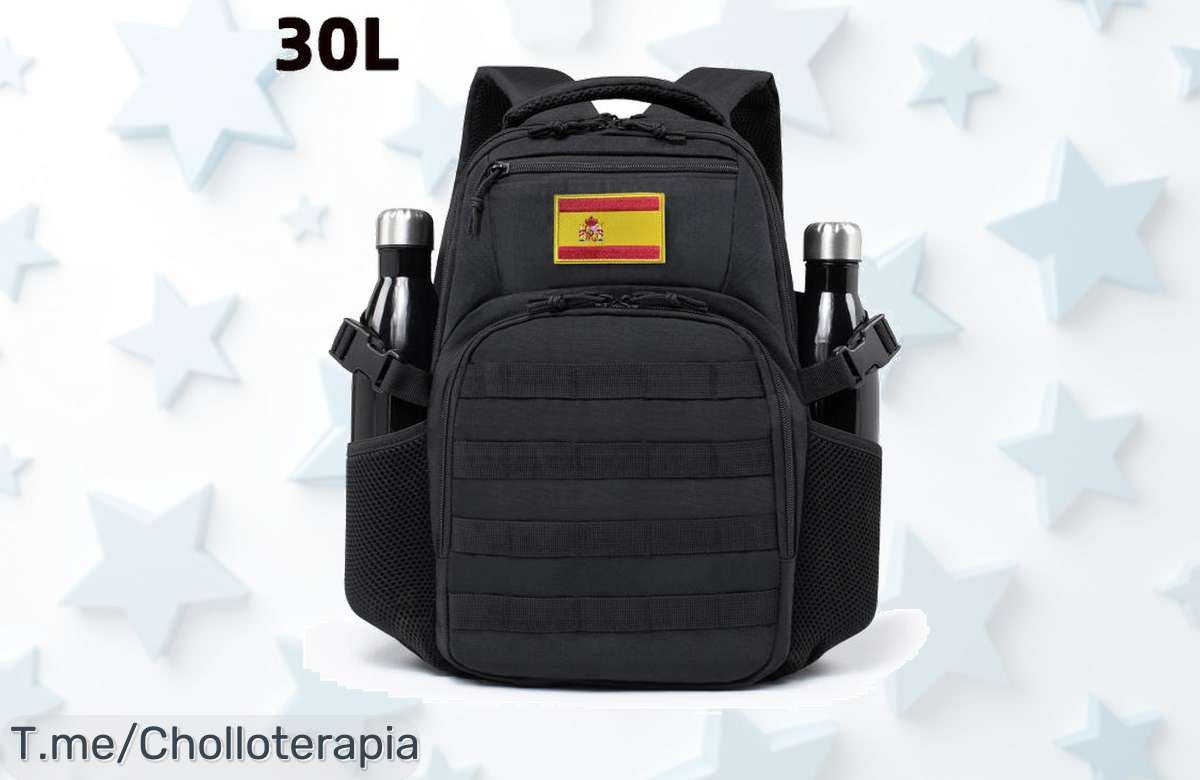 Mochila táctica impermeable de 50L en super chollo: espacio máximo para tus aventuras al aire libre. ¡Aprovecha este ofertón y compra ahora antes que se agote!