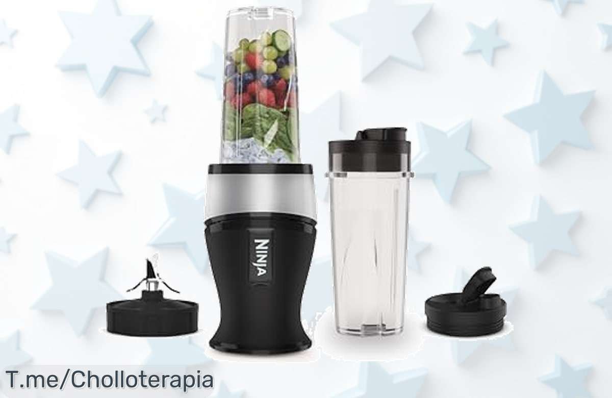 Ninja Slim: Potente motor de 700W para smoothies perfectos en segundos. Aprovecha este super chollo y disfruta sano al instante. ¡Compra ya antes que se acabe!