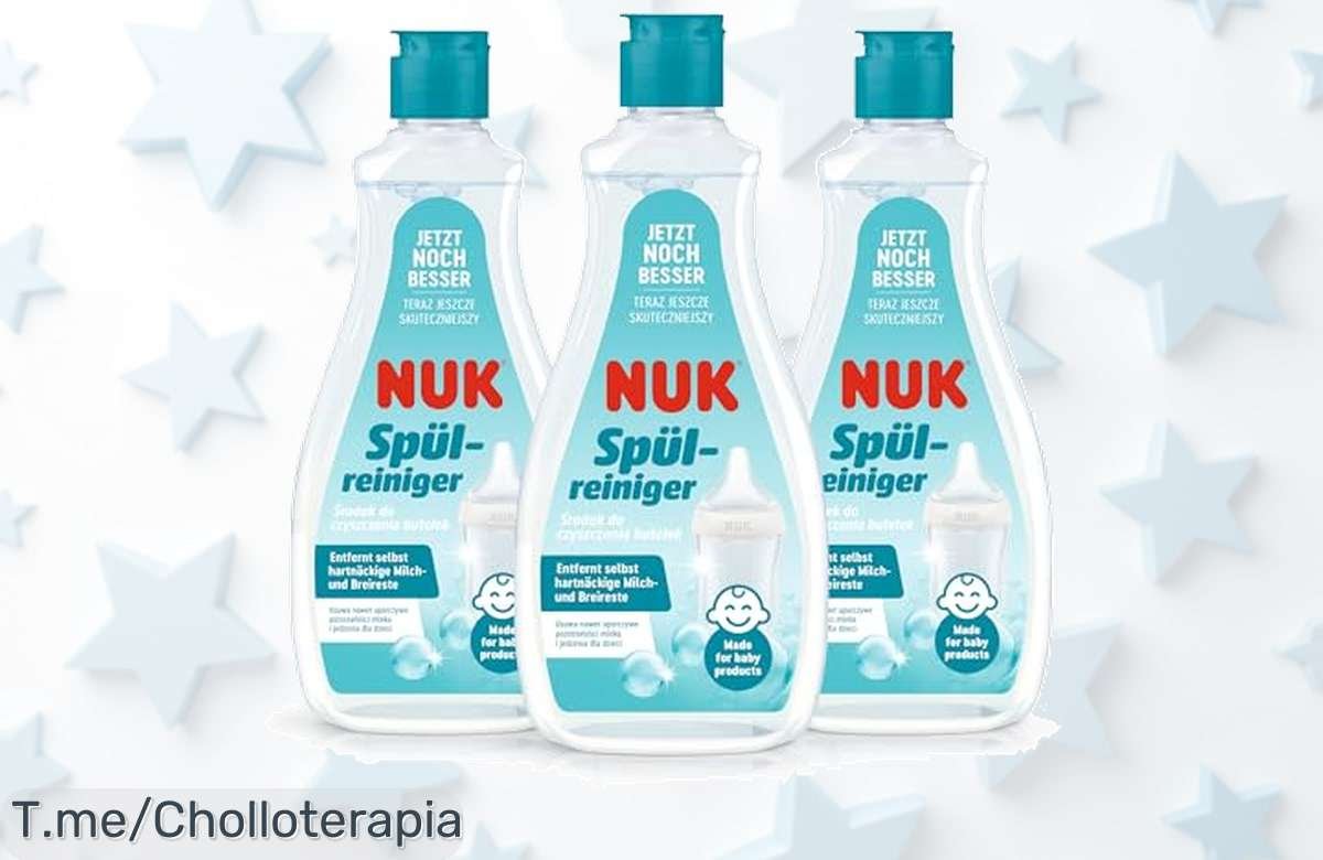 No dejes pasar este ofertón en limpiador de biberones NUK, pH neutro y seguro para tu bebé. ¡Compra ahora antes que se agote y disfruta de un precio loco!