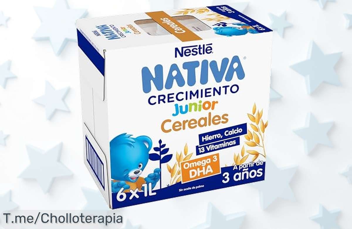 Nutre su cerebro con NESTLÉ NATIVA Crecimiento JUNIOR: Omega 3, Calcio y Hierro en cada bocado. Aprovecha este super chollo y haz tu pedido ahora antes de que se agote.