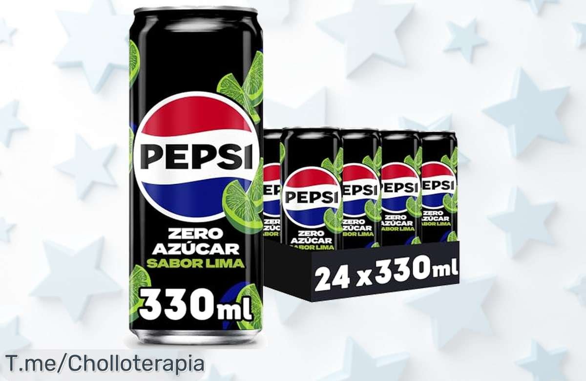 ¡Oferta loca! Llévate 24 latas de Pepsi Zero Lima y disfruta sin culpa del sabor increíble. ¡Solo por tiempo limitado, no te quedes sin tu pack refrescante!