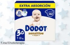 ¡Oferta loca en pañales Dodot Sensitive! Cuida a tu bebé con un pack mensual de tallas 3, 4, 5 y 6 ¡Aprovecha este ofertón antes de que se agoten y compra ya!
