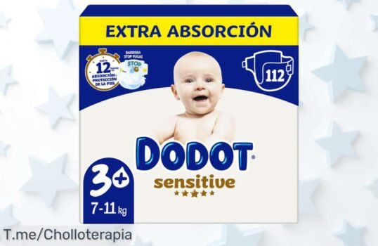 ¡Oferta loca en pañales Dodot Sensitive! Cuida a tu bebé con un pack mensual de tallas 3, 4, 5 y 6 ¡Aprovecha este ofertón antes de que se agoten y compra ya!