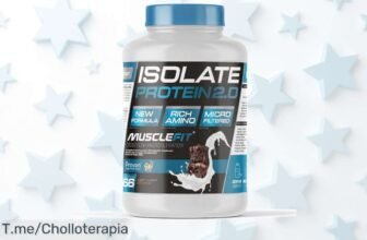 Potencia tu entrenamiento con el Isolate Protein CFM 2000g de MuscleFit, super chollo para crear músculo y sentirte más fuerte ¡Compra ya antes que se agote esta oferta única!