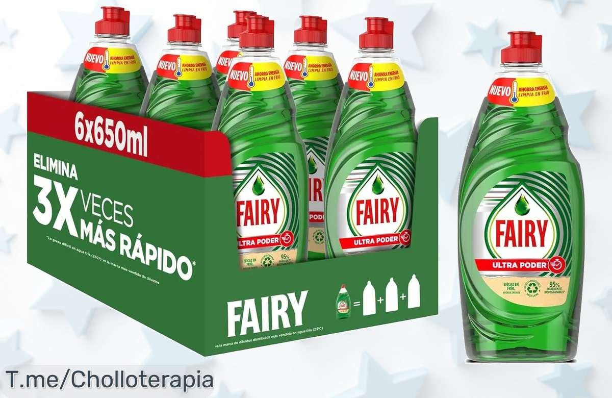 Potente Pack de 6 Botellas de Fairy Ultra a Precio Loco: Limpieza Profesional en Casa con Descuento Brutal. ¡No Dejes Pasar Este Ofertón, Compra Ya Antes que Se Acabe!