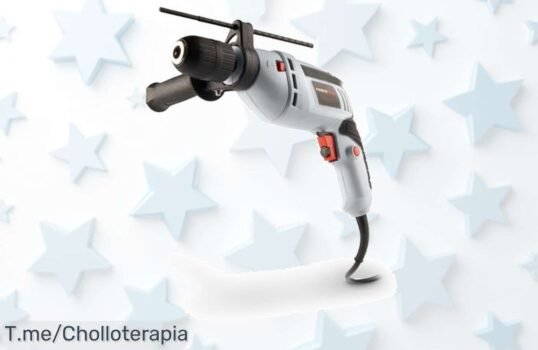 Potente Taladro Percutor Eléctrico Powerplus a precio loco: 600W de pura fuerza y control total Aprovecha este super chollo, ¡hazlo tuyo antes que se agote!