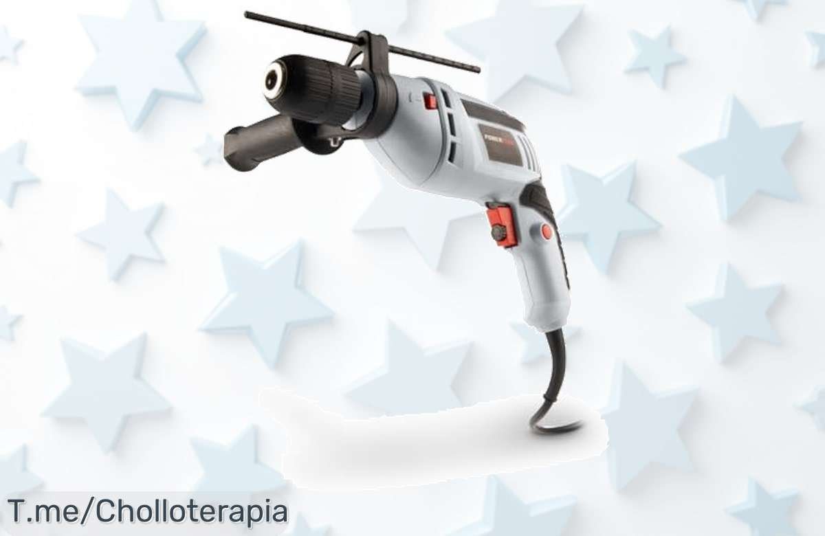 Potente Taladro Percutor Eléctrico Powerplus a precio loco: 600W de pura fuerza y control total. Aprovecha este super chollo, ¡hazlo tuyo antes que se agote!