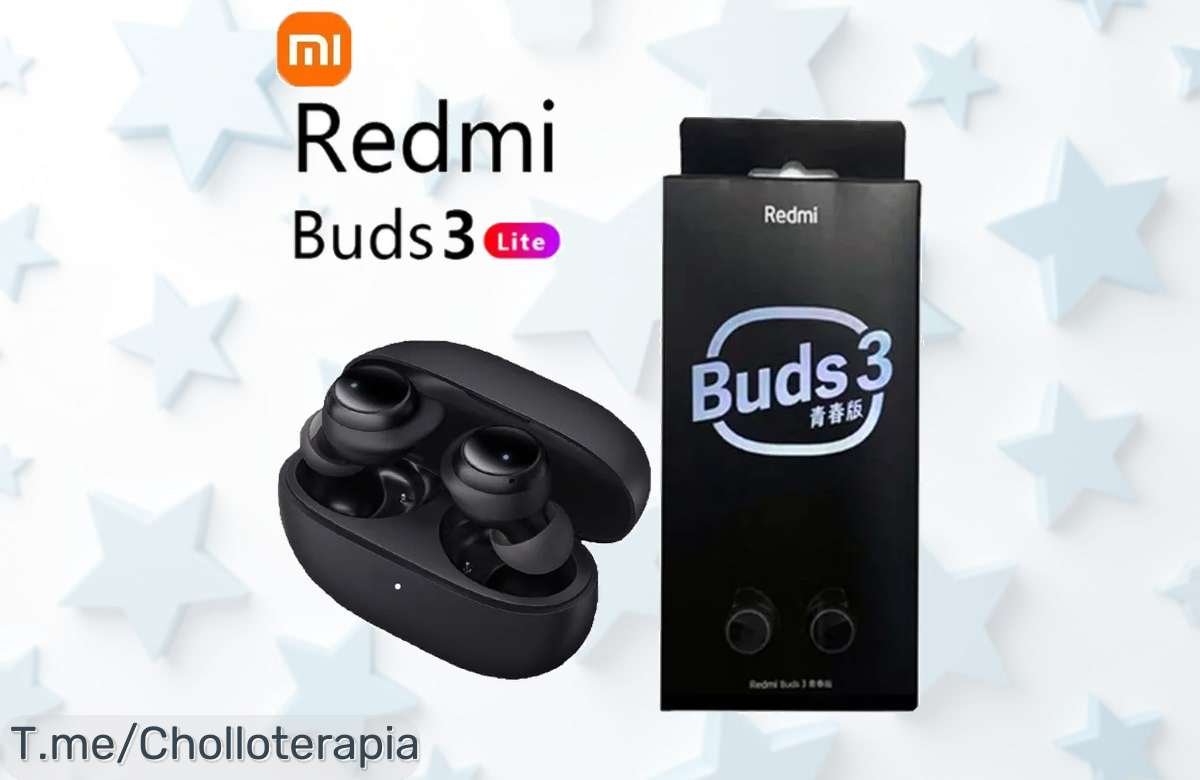 Potente oferta en auriculares Redmi Buds 3 Lite: inmersión total con Bluetooth 5.2 y 18 horas de batería, nunca visto a un precio loco, ¡compra ya antes que se agoten!