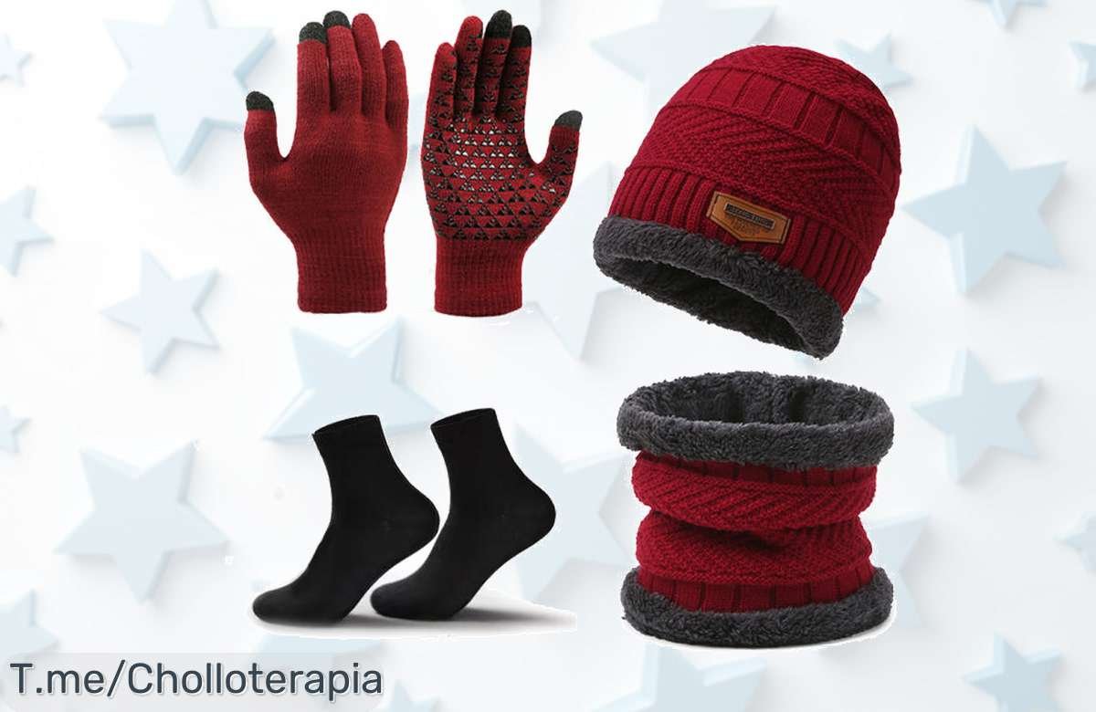 Prepárate para el frío con este ofertón: Set de Invierno Para Hombre, cálido y moderno. ¡Aprovecha el precio loco antes de que se agote! Compra ya tu super chollo.