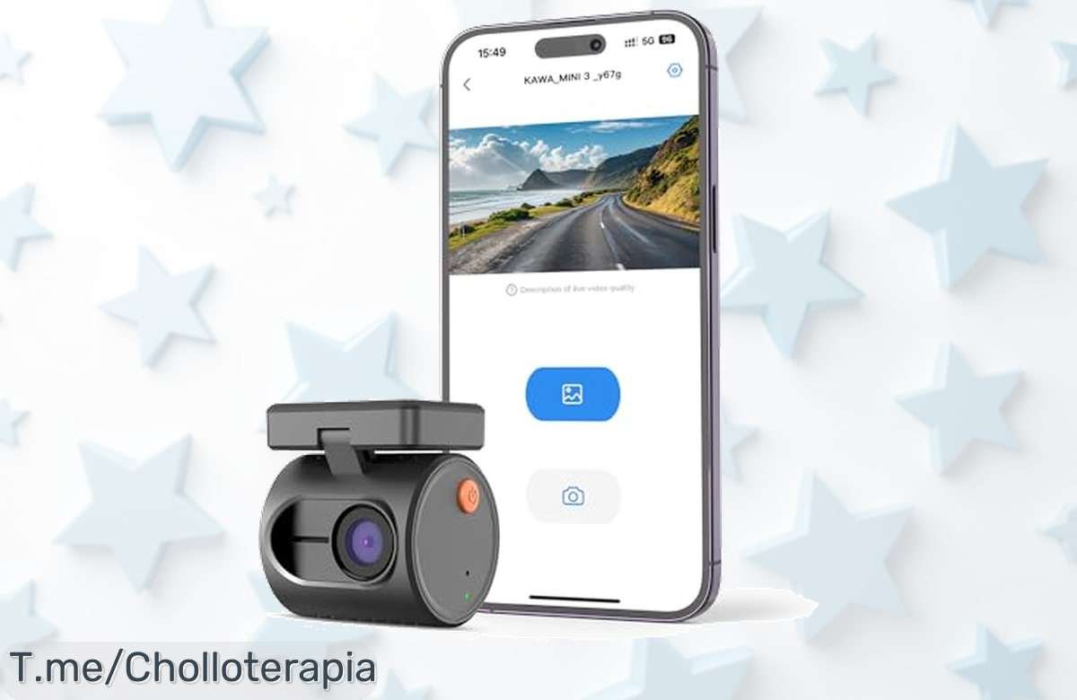Protege tu coche con la KAWA 1296P QHD Mini Cámara de Coche, super visión nocturna y monitoreo 24H a un precio loco. ¡Aprovecha este ofertón antes que se acabe!