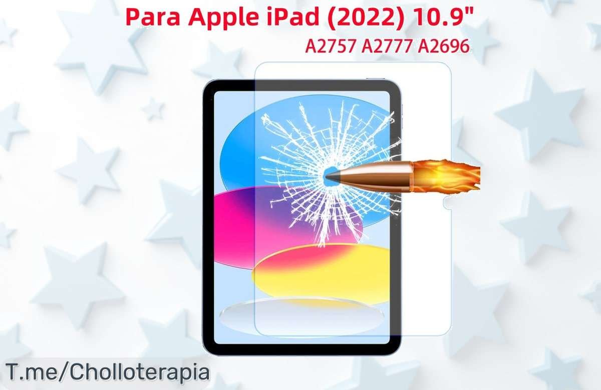 Protege tu iPad con un ofertón de protector de pantalla 9H, fácil instalación y anti huellas. ¡No pierdas esta oportunidad única y cómpralo ya antes que se acabe!