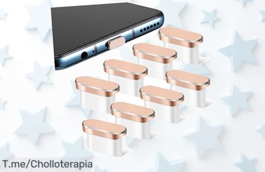 Protege tus gadgets con los tapones antipolvo GARVALON: ¡8 piezas a un precio loco! Mantén tu dispositivo limpio y elegante No dejes pasar esta oferta limitada, compra ya