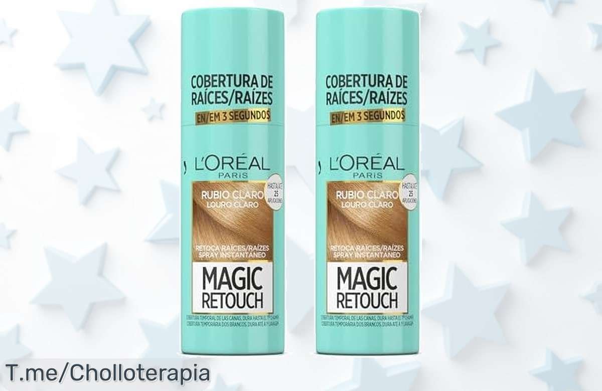 Recupera tu look al instante con L’OREAL PARIS Magic Retouch Spray: cobertura perfecta de canas, ¡super chollo para verte fabulosa! ¡Compra ya antes que se agoten estas unidades únicas!