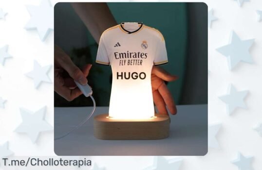 Regalo Soñado Para Futboleros: Lámpara Personalizada Del Madrid Con Tu Frase, Un Chollazo Único Que Hará Brillar Cumpleaños Y Comuniones ¡Consíguela Ya Antes De Que Se Agote!