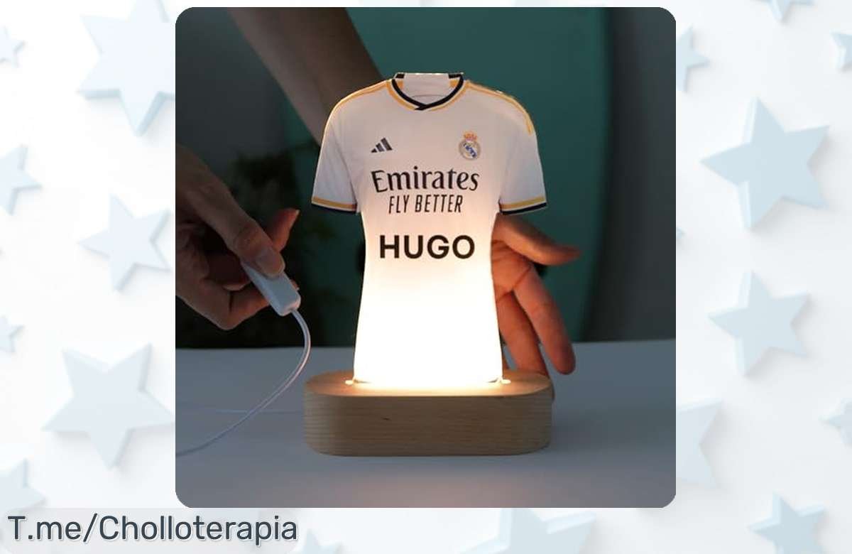 Regalo Soñado Para Futboleros: Lámpara Personalizada Del Madrid Con Tu Frase, Un Chollazo Único Que Hará Brillar Cumpleaños Y Comuniones. ¡Consíguela Ya Antes De Que Se Agote!