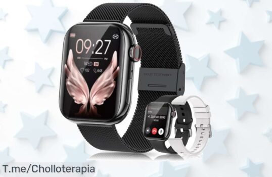 Reloj inteligente con pantalla AMOLED, GPS y más de 500 fondos personalizados a un precio loco ¡No dejes pasar este ofertón para brillar en Navidad! Compra ya antes que se agote