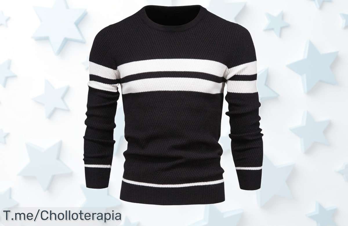 Renueva tu armario con el super chollo del Suéter de Otoño, un diseño patchwork que te mantendrá a la moda y abrigado. ¡Aprovecha este ofertón antes de que se agote!