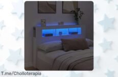 Renueva tu dormitorio con el cabecero LED de madera blanca, un super chollo con luces RGB personalizables Oferta limitada que no puedes dejar pasar, ¡compra ahora!