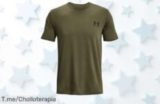 Renueva tu estilo con la camiseta Under Armour: material suave y secado rápido te dan libertad total No dejes escapar este ofertón, ¡actúa ya antes que se agote!