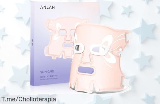 Revitaliza tu piel con la ANLAN Máscara LED: ¡5 colores de luz para un rejuvenecimiento alucinante! Aprovecha este ofertón exclusivo y transforma tu belleza hoy mismo