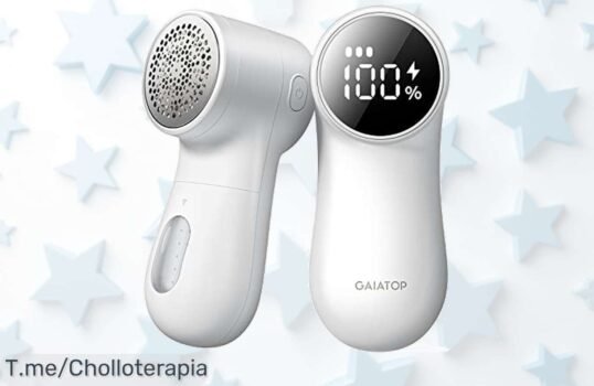 Revive tus prendas con la Afeitadora de Tela GAIATOP: motor potente y pantalla digital en un super chollo ¡Aprovecha este ofertón limitado y luce impecable ya!