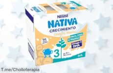 Sabor que enamora a los peques con NESTLÉ NATIVA Leche de crecimiento 3, enriquecida para huesos fuertes ¡Aprovecha este super chollo saludable antes de que se acabe!