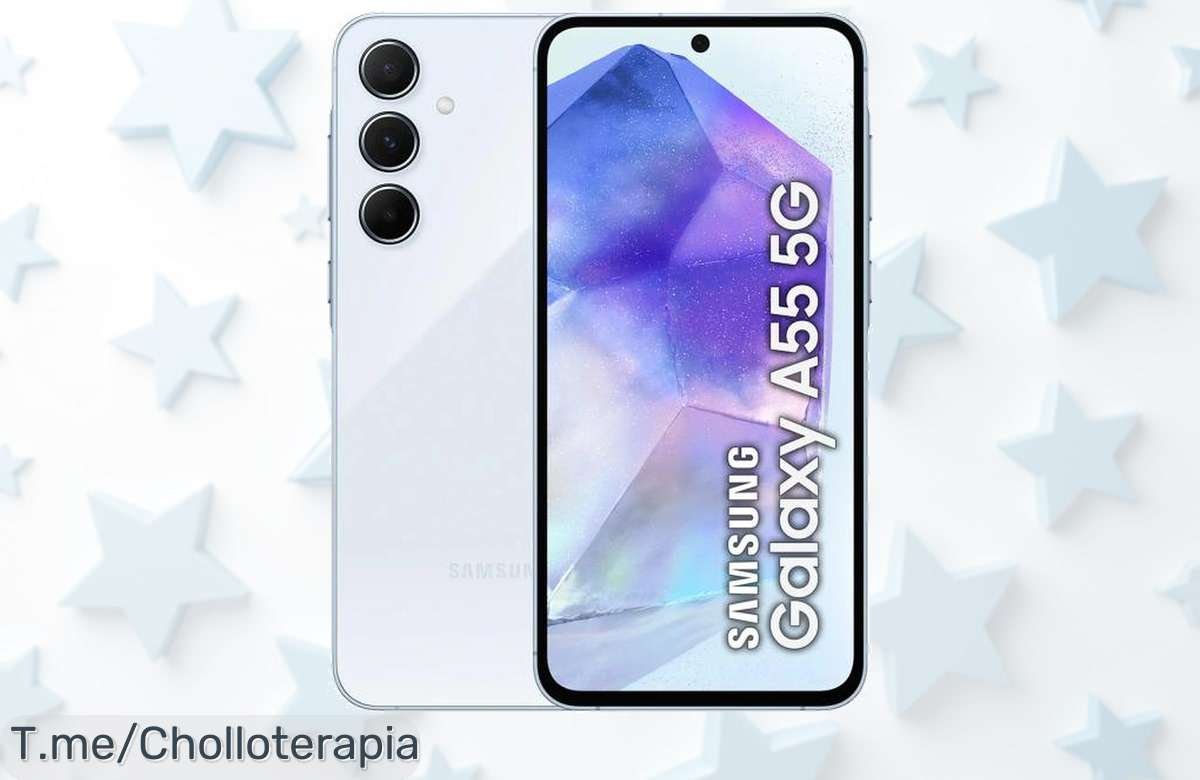 Samsung Galaxy A55 5G: Pantalla Super AMOLED de 6,6 y 120Hz a un precio loco, ¡256GB para tus recuerdos! No dejes pasar este ofertón por tiempo limitado, cómpralo ya.
