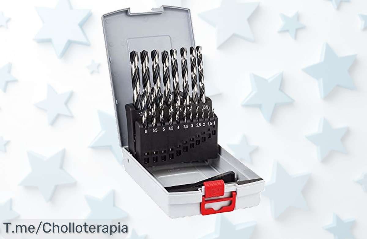 Set de 19 brocas HSS PointTeQ de Bosch a un precio loco: taladra rápido y con durabilidad increíble. ¡No te lo pierdas, haz tu pedido ya antes que se agote!