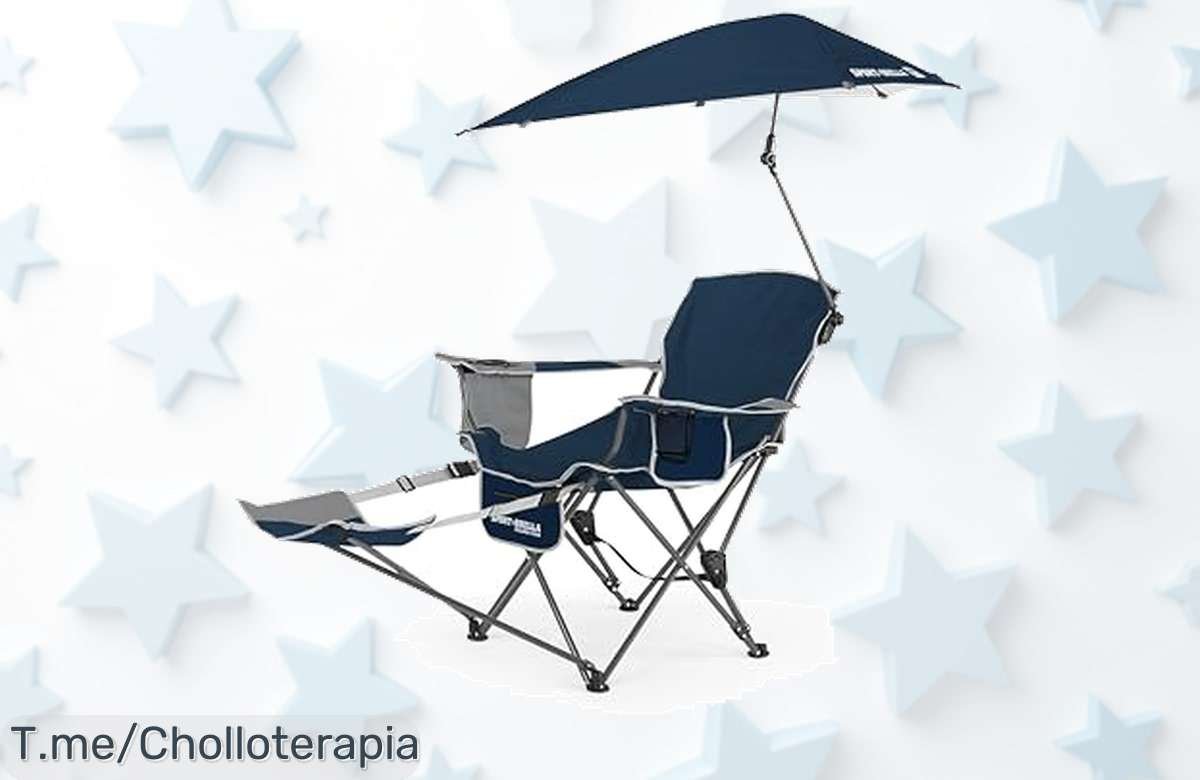 Silla Reclinable SportBrella con Paraguas Extraíble a Precio Loco, Aprovecha el Descuento Brutal y Hazte Con Tu Ofertón Antes de Que Se Agote ¡Date Prisa!