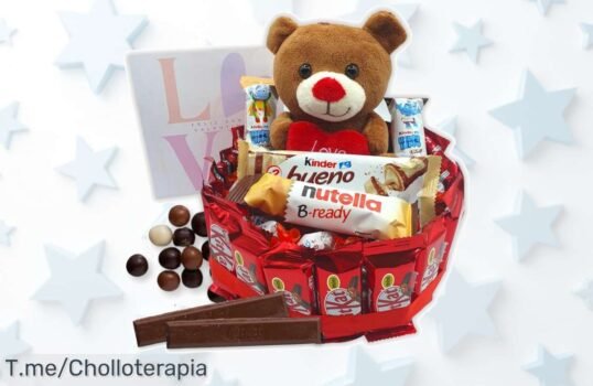 Sorprende a tu amor con la Tarta de Chocolate Kit Kat y Osito LOVE, un super chollo dulce que llena de felicidad ¡Haz tu pedido ya antes que se agoten!