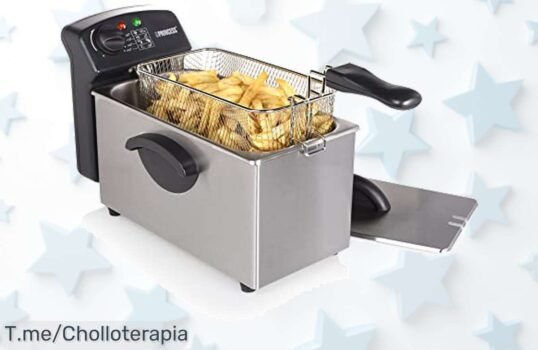 Sorpréndete con la Freidora Eléctrica de 3L: cocina deliciosas papas fritas en un instante a precio loco, solo por tiempo limitado ¡No te quedes sin ella, actúa ya!