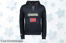 Sudadera Geographical Norway GYMCLASS: Diseño único y capucha ajustable, ¡aprovéchate de este super chollo antes que se acabe! Oferta limitada para lucir increíble