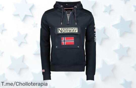 Sudadera Geographical Norway GYMCLASS: Diseño único y capucha ajustable, ¡aprovéchate de este super chollo antes que se acabe! Oferta limitada para lucir increíble