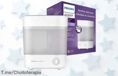 Transforma la hora del biberón con el esterilizador Philips Avent que elimina 99,9% de gérmenes en solo 10 minutos Super chollo limitado, ¡compra ya antes de que se acabe!