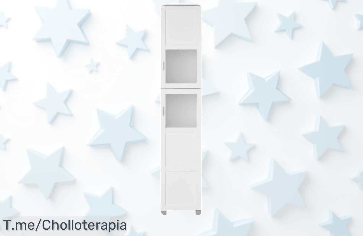 Transforma tu baño con el armario alto Basel: baldas ajustables para un orden perfecto. Aprovecha este ofertón único y compra ya antes de que se acabe el chollo.