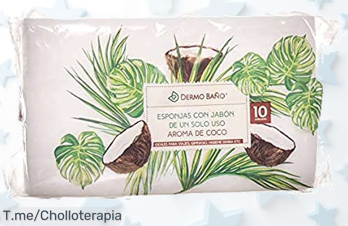Transforma tu baño en un spa con el Dermobaño Esponja Jabonosa Desechable, hipoalergénico y a un precio loco. ¡Hazte con las 10 unidades antes de que se agoten!