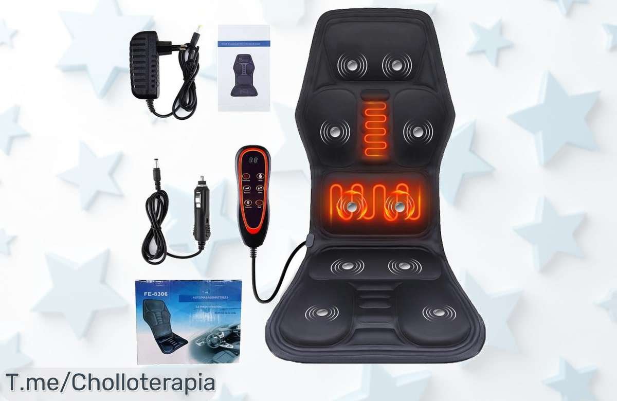 Transforma tu bienestar con el Masajeador Eléctrico de Espalda y Cintura: Alivio instantáneo del dolor cervical en coche u oficina a un precio loco. ¡Actúa ya antes que se acabe esta oferta única!