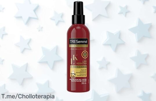 Transforma tu cabello con TRESemmé Liso Keratina, olvídate del encrespamiento y brilla como en la peluquería ¡No dejes pasar este ofertón único, actúa ya!