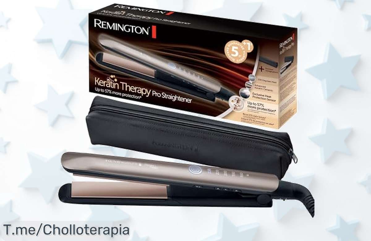 Transforma tu cabello con la Remington Keratin Therapy Pro, liso en 15 segundos y cuida tu pelo. Esta oferta es un ofertón nunca visto, no te quedes sin el tuyo ya.