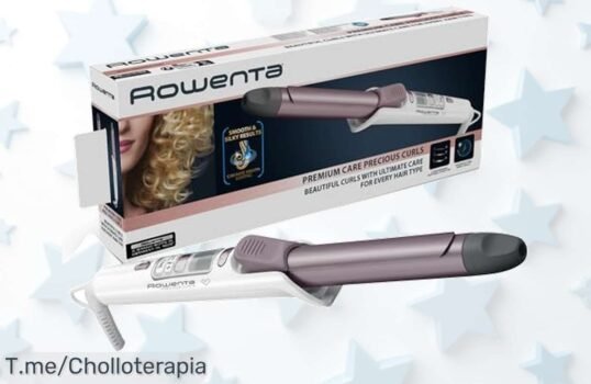 Transforma tu cabello en rizados perfectos en solo 45 segundos con el Rizador Rowenta Precious Curl CF3460, ¡super chollo y control total! ¡Compra ahora antes de que se agote!